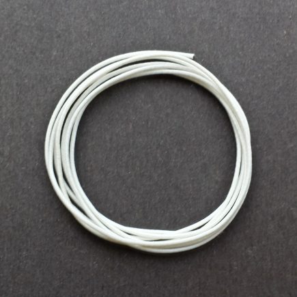 A coil of our white non-fray elastic.